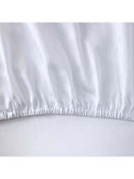 Yves Delorme Triomphe 300 Thread Count Fitted Sheet in Blanc, Cotton, Size King - thumbnail 3