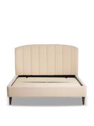 Barker and Stonehouse Reyes Fabric Double Bed Frame in Neutral - thumbnail 1