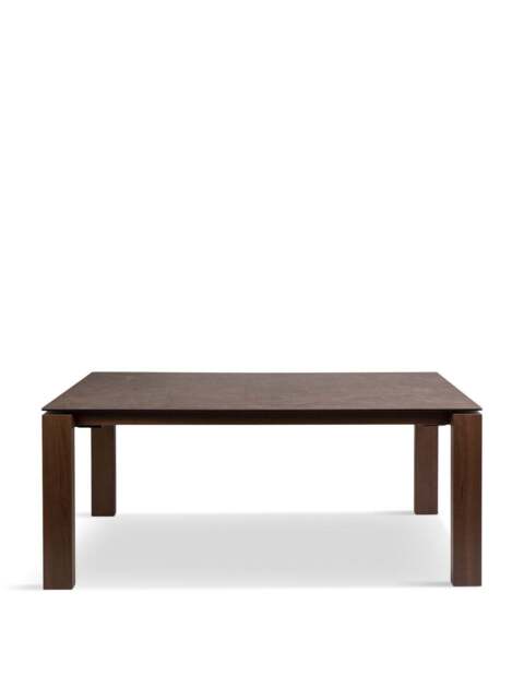 Heal's Massa Table Bronze Top Walnut Leg in Brown, Size 180x100x75