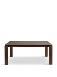 Heal's Massa Table Bronze Top Walnut Leg in Brown, Size 180x100x75