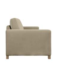 Barker and Stonehouse Reynard Fabric Loveseat 2 Seater in Neutral - thumbnail 4