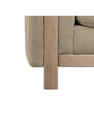 Barker and Stonehouse Reynard Fabric Loveseat 2 Seater in Neutral - thumbnail 2