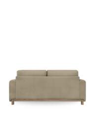 Barker and Stonehouse Reynard Fabric Loveseat 2 Seater in Neutral - thumbnail 3