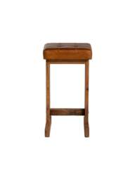 Barker and Stonehouse Caledon Bar Stool in Brown, Leather - thumbnail 3