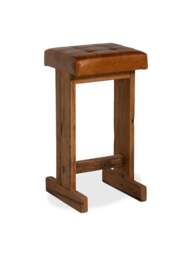 Barker and Stonehouse Caledon Bar Stool in Brown, Leather - thumbnail 1