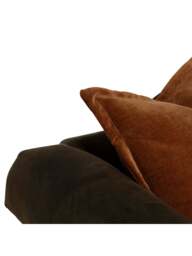 Barker and Stonehouse Bertie Armchair With Fabric Seat in Brown, Leather - thumbnail 4