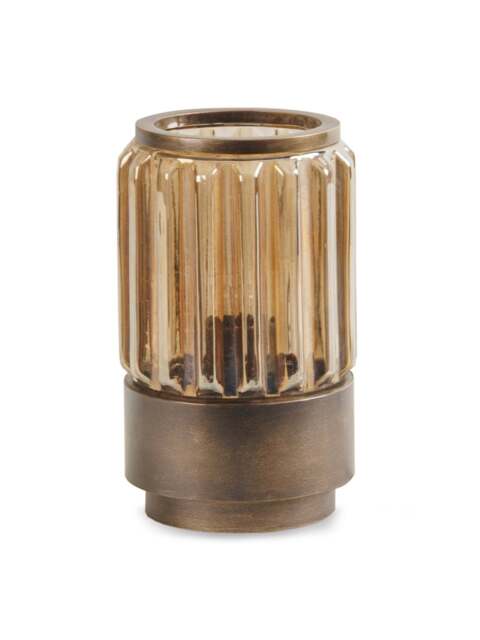 Libra Interiors Eleanor Glass Table Uplighter Small in brown - image 1