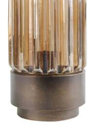 Libra Interiors Eleanor Glass Table Uplighter Small in brown - thumbnail 2