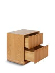 Heal's Wilton Wide Bedside Table Oak in Brown, Wood/Metal - thumbnail 3