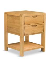 Barker and Stonehouse Ercol Bosco 2 Drawer Bedside Cabinet in Neutral - thumbnail 1