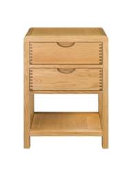 Barker and Stonehouse Ercol Bosco 2 Drawer Bedside Cabinet in Neutral - thumbnail 2