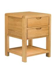Barker and Stonehouse Ercol Bosco 2 Drawer Bedside Cabinet in Neutral - thumbnail 4