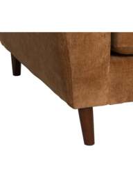 Barker and Stonehouse Benton Fabric Snuggle Chair in Orange, Size 2 Seater - thumbnail 4