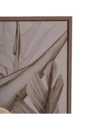 Libra Interiors Framed Tropical Birds 3 Piece Canvas in Naturals Gold, Size 140x4x70cm - thumbnail 4