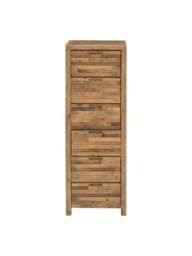 Barker and Stonehouse Charlie Reclaimed Wood 6 Drawer Lingerie Tallboy in Reclaimed Oakland Finish - thumbnail 3