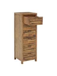 Barker and Stonehouse Charlie Reclaimed Wood 6 Drawer Lingerie Tallboy in Reclaimed Oakland Finish - thumbnail 4