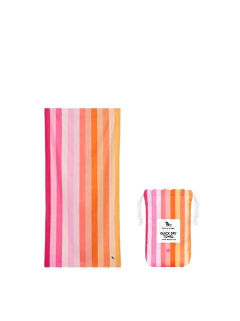 Dock & Bay Large Beach Towel Pink in Miami Sorbet - image 1