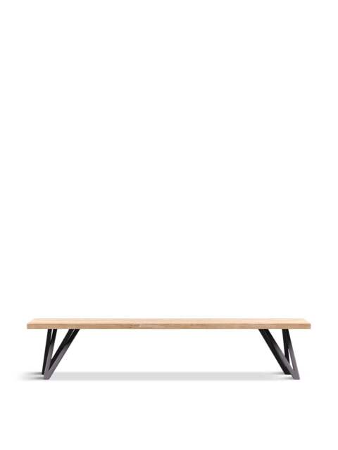Heal's Vienna Bench White Oak Straight Edge in Brown, Size 200x35x45