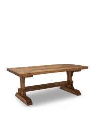 Barker and Stonehouse Covington Reclaimed Wood 4-6 Seater Dining Table in Brown, Size 220cm