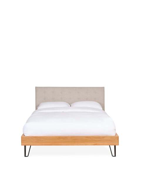 Heal's Brunel King Bed Oatmeal in Neutral, Wood/Metal - image 1