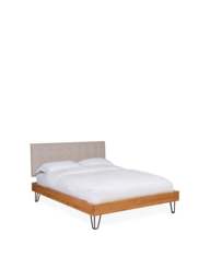 Heal's Brunel King Bed Oatmeal in Neutral, Wood/Metal - thumbnail 2