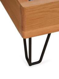 Heal's Brunel King Bed Oatmeal in Neutral, Wood/Metal - thumbnail 4