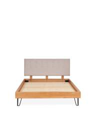 Heal's Brunel King Bed Oatmeal in Neutral, Wood/Metal - thumbnail 3