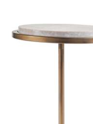 Libra Interiors Marco Accent Table Grey in Grey/Gold/Bronze - thumbnail 4