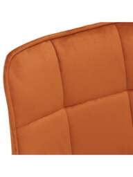 Barker and Stonehouse Jasper Velvet Dining Chair in Orange - thumbnail 4
