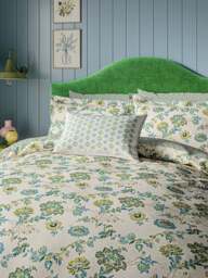 Orchard Cover Set By Land & Shore in Green, Linen, Size Double - thumbnail 1