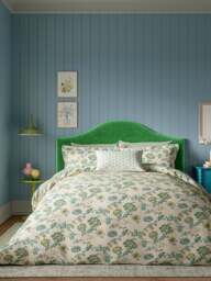 Orchard Cover Set By Land & Shore in Green, Linen, Size Double - thumbnail 4