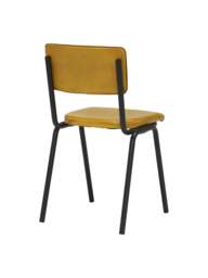 Barker and Stonehouse Twyford Dining Chair in Yellow, Leather - thumbnail 3