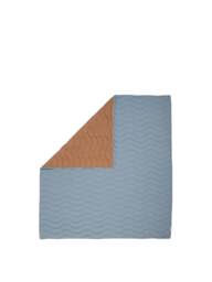 Mamas & Papas Baby Cot Quilt Blue in Blue/Yellow, Cotton - thumbnail 2
