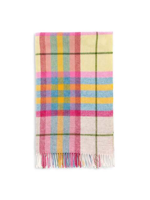 Bronte Falmouth Blanket in Ivory Pink, Lambswool - image 1