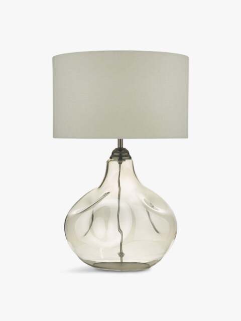 Dar Lighting Esarasa Table Lamp Smoked Glass