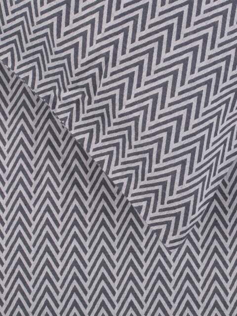 Heal's Herringbone Duvet Cover in Blue, Cotton/Linen, Size Double