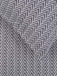 Heal's Herringbone Duvet Cover in Blue, Cotton/Linen, Size Double