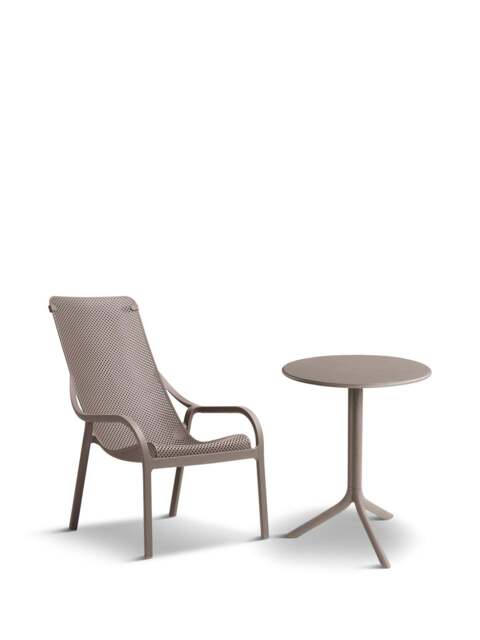Nardi Net Lounge Set With 2 Chairs & Spritz Table Tortora - image 1