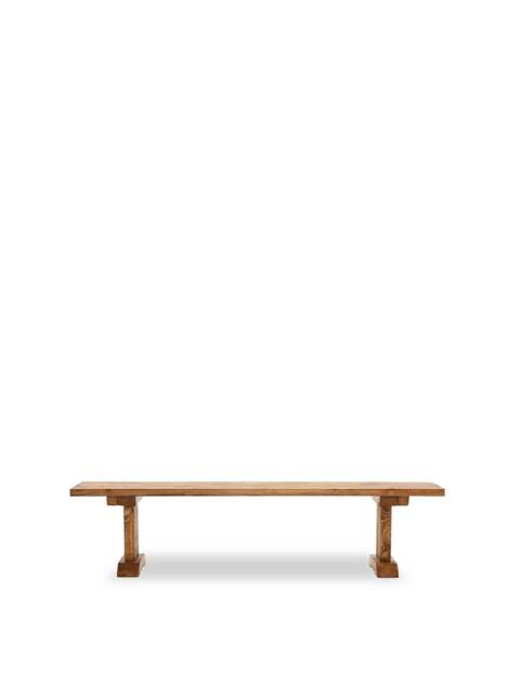 Barker and Stonehouse Covington Reclaimed Wood Dining Bench in Brown, Size 200cm - image 1