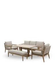 Bramblecrest Maine 8-Seater Garden Lounge Set Cream - thumbnail 1