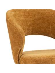 Barker and Stonehouse Cagney Fabric Dining Chair in Yellow - thumbnail 2