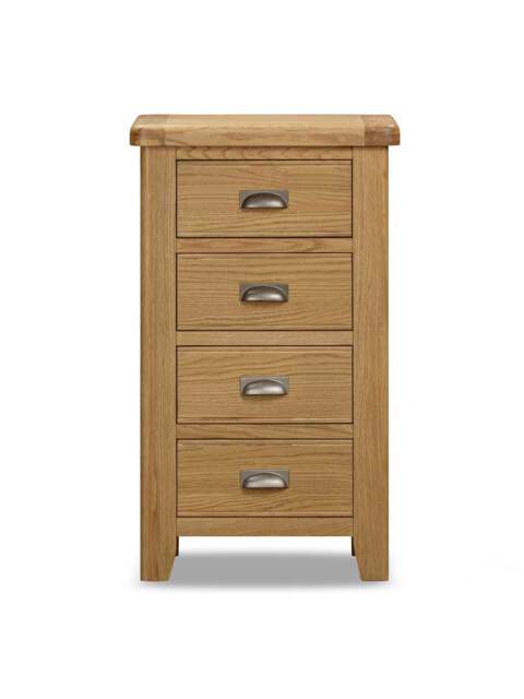 Barker and Stonehouse Raithwaite Oak 4 Drawer Chest in Brown - image 1