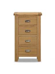 Barker and Stonehouse Raithwaite Oak 4 Drawer Chest in Brown