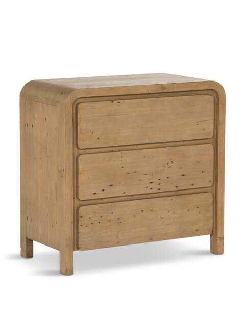 Barker and Stonehouse Tosca Reclaimed Wood 3 Drawer Lowboy Cabinet in Brown - image 1