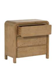 Barker and Stonehouse Tosca Reclaimed Wood 3 Drawer Lowboy Cabinet in Brown - thumbnail 4
