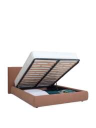 Heal's Alba Storage Bed King Siena Clay in Tan, Cotton - thumbnail 3