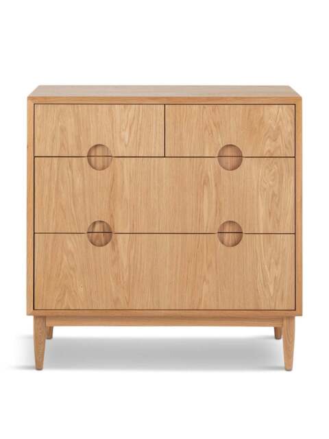 Heal's Amira 2+2 Chest in Natural Oak, Size 88.1x88x45 - image 1