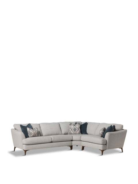 Barker and Stonehouse Embrey Fabric Corner Sofa, Left Hand in Neutral, Size 5 Seater - image 1