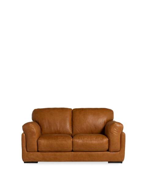 Barker and Stonehouse Ledbury 2 Seater Sofa in Brown, Leather - image 1