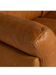 Barker and Stonehouse Ledbury 2 Seater Sofa in Brown, Leather - thumbnail 3